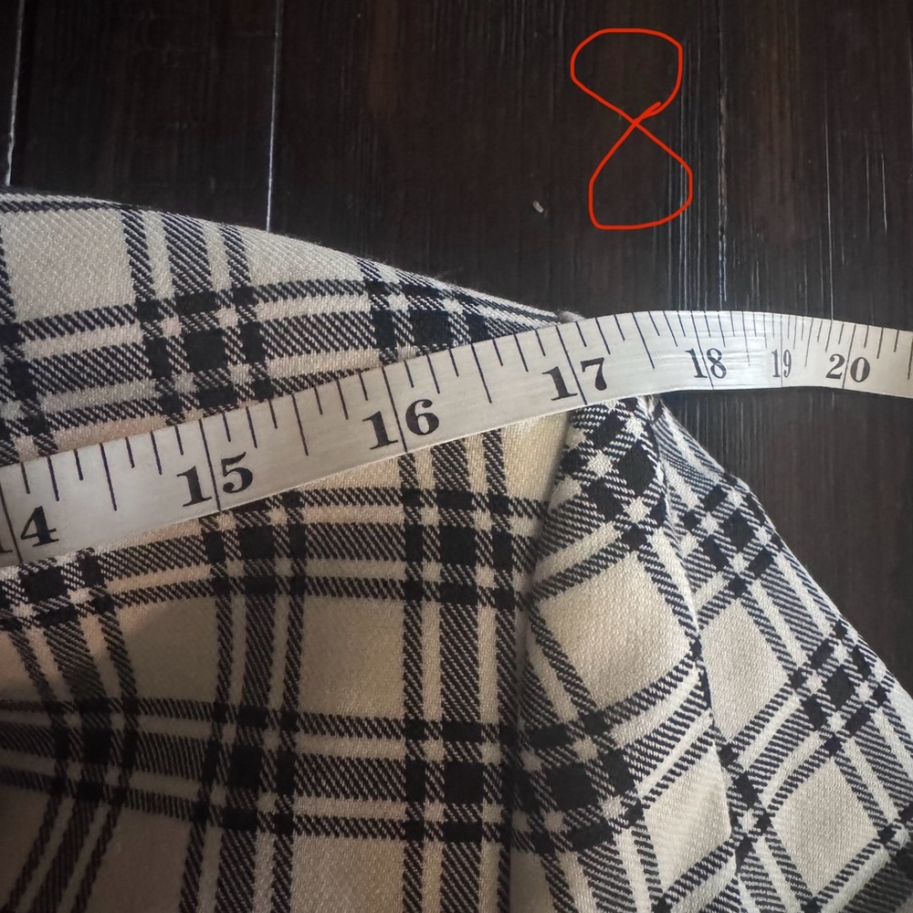 Plaid Women's Jacket - Black and White - Picture 12 of 13